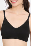 Rosaline Double Layered Non Wired 3/4Th Coverage T-Shirt Bra - Tap shoe — thumbnail 4